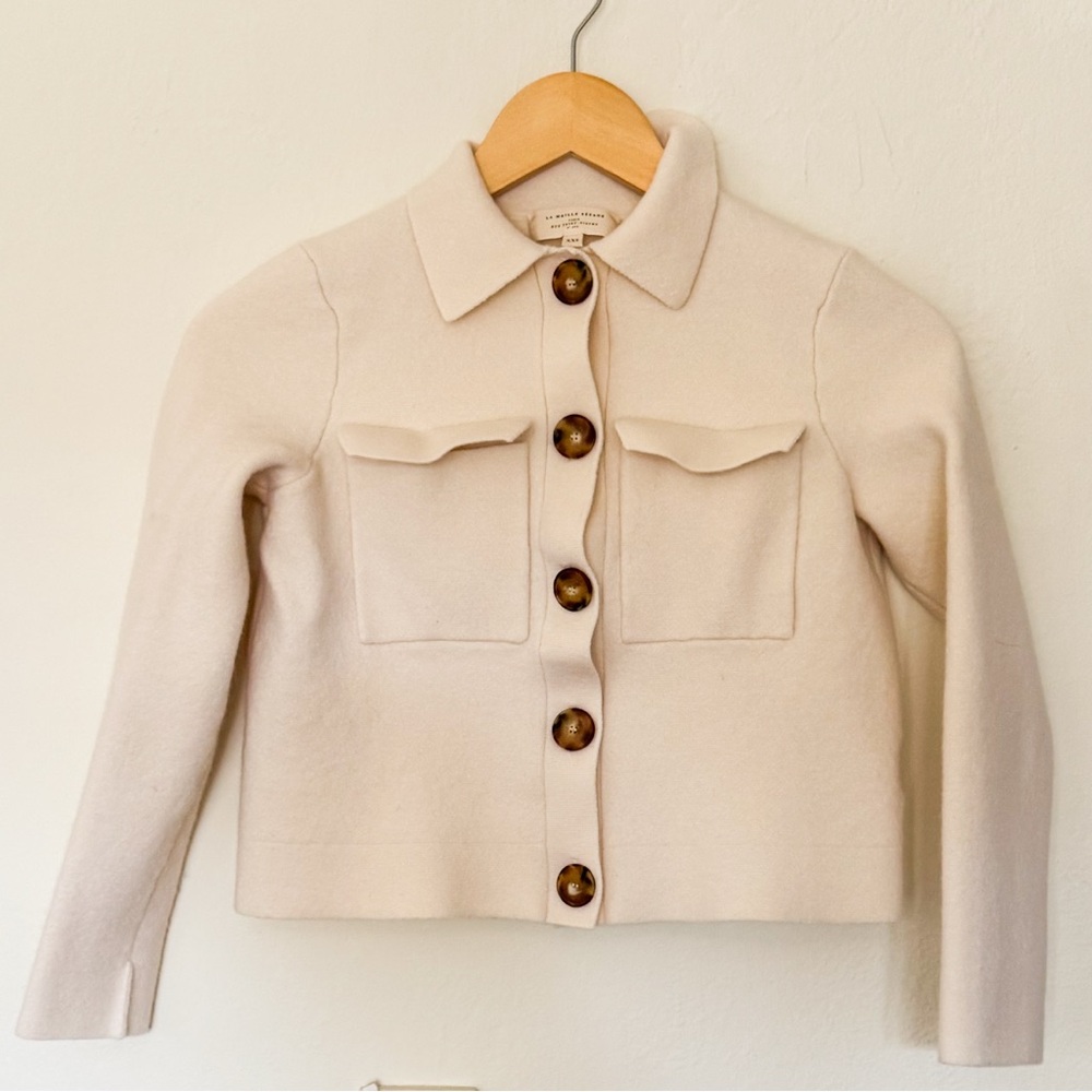 Sezane Betty Cardigan Ecru XXS